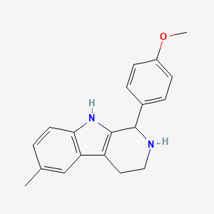 molecular formula C19H20N2O B7762189 1-(4-methoxyphenyl)-6-methyl-2,3,4,9-tetrahydro-1H-beta-carboline 