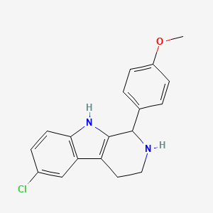 6-chloro-1-(4-methoxyphenyl)-2,3,4,9-tetrahydro-1H-beta-carboline
