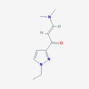 (2E)-3-(dimethylamino)-1-(1-ethyl-1H-pyrazol-3-yl)prop-2-en-1-one