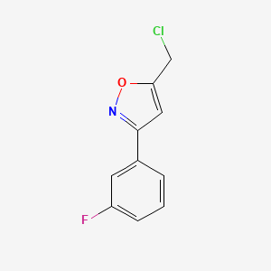 5-(Chloromethyl)-3-(3-fluorophenyl)-1,2-oxazole