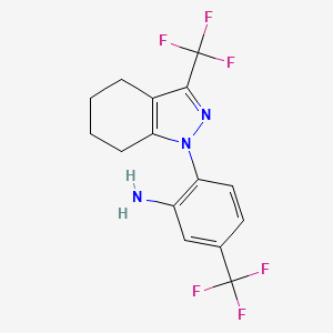 5-(Trifluoromethyl)-2-(3-(trifluoromethyl)-4,5,6,7-tetrahydro-1H-indazol-1-yl)aniline