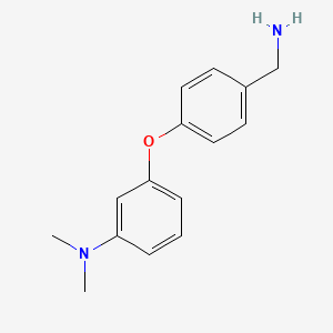 molecular formula C15H18N2O B7762354 4-[3-(Dimethylamino)phenoxy]benzenemethanamine CAS No. 937599-03-6