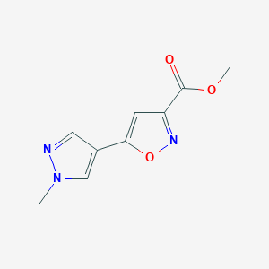 Methyl 5-(1-methyl-1H-pyrazol-4-YL)isoxazole-3-carboxylate