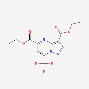 molecular formula C13H12F3N3O4 B7762375 Diethyl 7-(trifluoromethyl)pyrazolo[1,5-a]pyrimidine-3,5-dicarboxylate CAS No. 937601-37-1