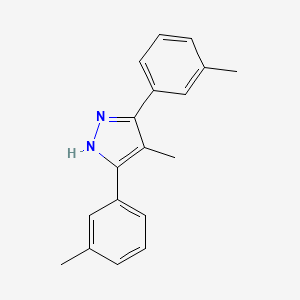 molecular formula C18H18N2 B7762382 4-Methyl-3,5-di-m-tolyl-1H-pyrazole CAS No. 1159988-71-2