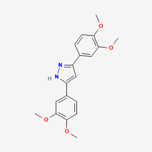 3,5-bis(3,4-dimethoxyphenyl)-1H-pyrazole