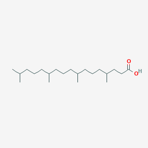 molecular formula C21H42O2 B077624 4,8,12,16-Tetramethylheptadecanoic acid CAS No. 10339-79-4