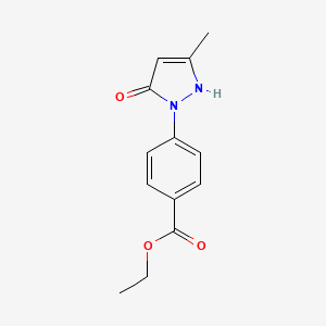ethyl 4-(3-methyl-5-oxo-2,5-dihydro-1H-pyrazol-1-yl)benzoate
