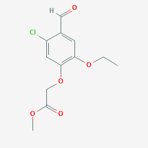 molecular formula C12H13ClO5 B7762465 Methyl (5-chloro-2-ethoxy-4-formylphenoxy)acetate 