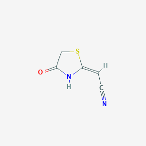 Acetonitrile, (4-oxo-2-thiazolidinylidene)-