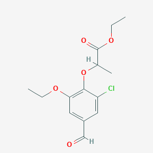 Ethyl 2-(2-chloro-6-ethoxy-4-formylphenoxy)propanoate