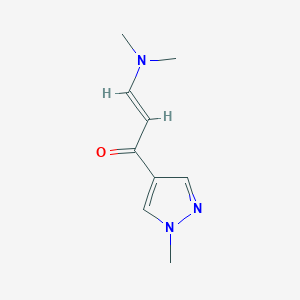 molecular formula C9H13N3O B7762515 (2E)-3-(dimethylamino)-1-(1-methyl-1H-pyrazol-4-yl)prop-2-en-1-one 