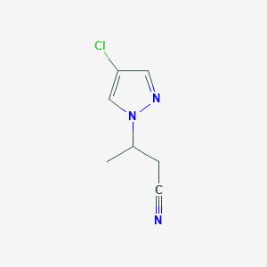 3-(4-chloro-1H-pyrazol-1-yl)butanenitrile