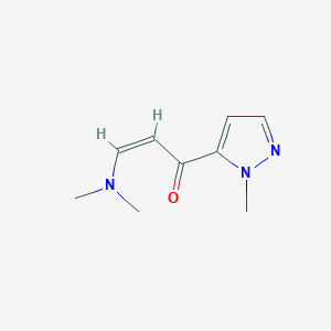 molecular formula C9H13N3O B7762549 (Z)-3-(dimethylamino)-1-(2-methylpyrazol-3-yl)prop-2-en-1-one 