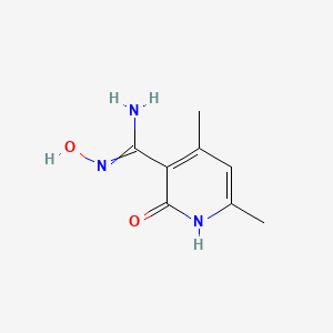 molecular formula C8H11N3O2 B7762589 N-Hydroxy-4,6-dimethyl-2-oxo-1,2-dihydropyridine-3-carboximidamide 