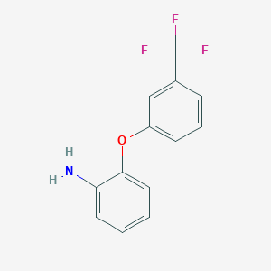 molecular formula C13H10F3NO B7762657 2-[3-(Trifluoromethyl)phenoxy]aniline CAS No. 55919-49-8