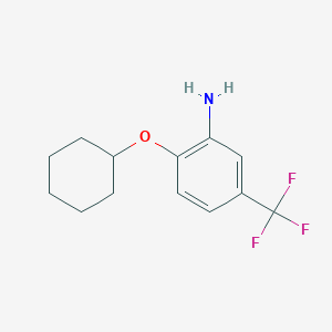2-(Cyclohexyloxy)-5-(trifluoromethyl)aniline