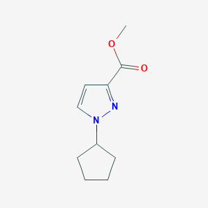 molecular formula C10H14N2O2 B7762671 methyl 1-cyclopentyl-1H-pyrazole-3-carboxylate CAS No. 1006319-34-1