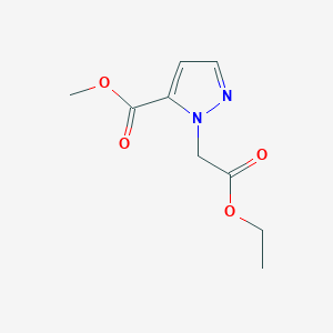 molecular formula C9H12N2O4 B7762677 methyl 1-(2-ethoxy-2-oxoethyl)-1H-pyrazole-5-carboxylate CAS No. 1006348-92-0