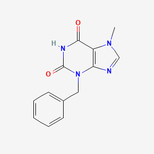 molecular formula C13H12N4O2 B7762697 3-benzyl-7-methyl-3,7-dihydro-1H-purine-2,6-dione CAS No. 64995-73-9