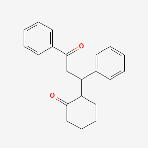molecular formula C21H22O2 B7762716 2-(3-Oxo-1,3-diphenylpropyl)cyclohexanone CAS No. 2682-98-6