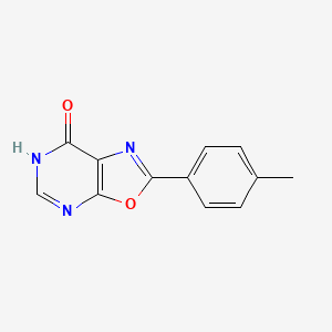 molecular formula C12H9N3O2 B7762730 2-(4-methylphenyl)[1,3]oxazolo[5,4-d]pyrimidin-7(6H)-one 