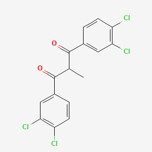 molecular formula C16H10Cl4O2 B7762762 1,3-Bis(3,4-dichlorophenyl)-2-methylpropane-1,3-dione 
