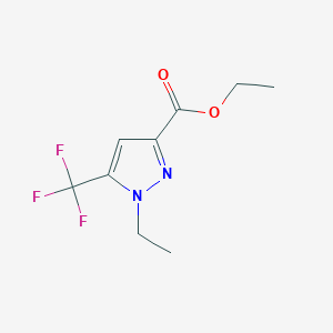 molecular formula C9H11F3N2O2 B7762797 ethyl 1-ethyl-5-(trifluoromethyl)-1H-pyrazole-3-carboxylate CAS No. 1006319-33-0