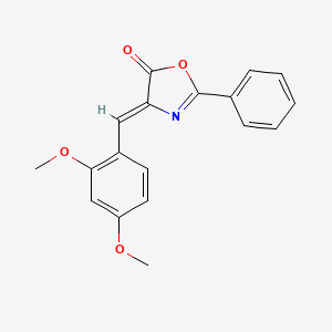 (4Z)-4-(2,4-dimethoxybenzylidene)-2-phenyl-1,3-oxazol-5(4H)-one