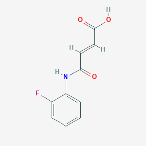 molecular formula C10H8FNO3 B7762968 (2E)-3-[(2-fluorophenyl)carbamoyl]prop-2-enoic acid 