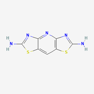 molecular formula C7H5N5S2 B7762972 Bis[1,3]thiazolo[4,5-b:5',4'-e]pyridine-2,6-diamine 