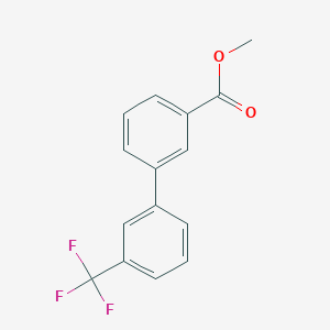 molecular formula C15H11F3O2 B7762974 Methyl 3'-(trifluoromethyl)[1,1'-biphenyl]-3-carboxylate 
