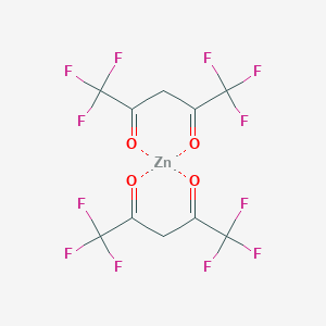molecular formula C10H2F12O4Zn B077630 1,1,1,5,5,5-Hexafluoropentane-2,4-dione;ZINC CAS No. 14949-70-3
