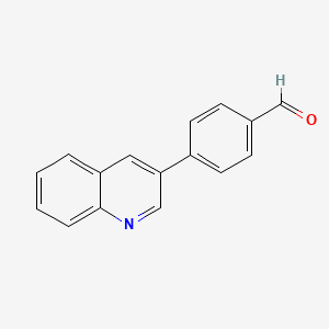 molecular formula C16H11NO B7763023 4-(Quinolin-3-YL)benzaldehyde 