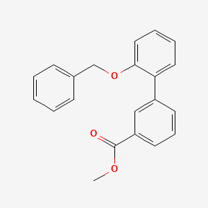 molecular formula C21H18O3 B7763029 Methyl 2'-(benzyloxy)[1,1'-biphenyl]-3-carboxylate 