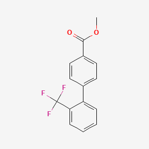 molecular formula C15H11F3O2 B7763037 Methyl 2'-(trifluoromethyl)[1,1'-biphenyl]-4-carboxylate 