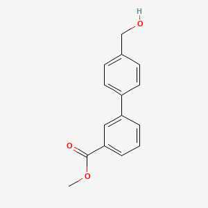 molecular formula C15H14O3 B7763043 Methyl 4'-(hydroxymethyl)[1,1'-biphenyl]-3-carboxylate CAS No. 445492-63-7