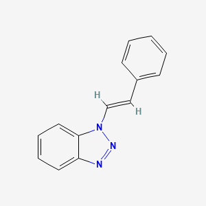 molecular formula C14H11N3 B7763056 1-Styryl-1H-benzo[d][1,2,3]triazole CAS No. 111198-10-8