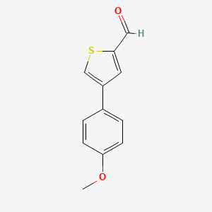 molecular formula C12H10O2S B7763065 4-(4-Methoxyphenyl)-2-thiophenecarbaldehyde CAS No. 79757-70-3