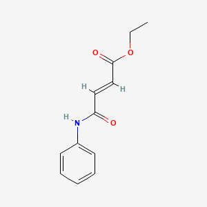 molecular formula C12H13NO3 B7763078 2-Butenoic acid, 4-oxo-4-(phenylamino)-, ethyl ester, (E)- 