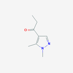 molecular formula C8H12N2O B7763086 1-(1,5-dimethyl-1H-pyrazol-4-yl)propan-1-one 