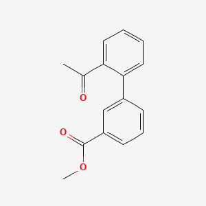 molecular formula C16H14O3 B7763147 Methyl 2'-acetyl[1,1'-biphenyl]-3-carboxylate 
