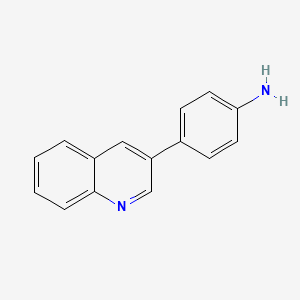molecular formula C15H12N2 B7763167 4-(3-Quinolinyl)aniline 