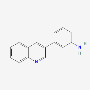 molecular formula C15H12N2 B7763170 3-(3-Quinolinyl)aniline CAS No. 176032-72-7
