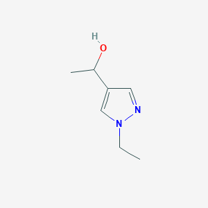 molecular formula C7H12N2O B7763207 1-(1-ethyl-1H-pyrazol-4-yl)ethanol 