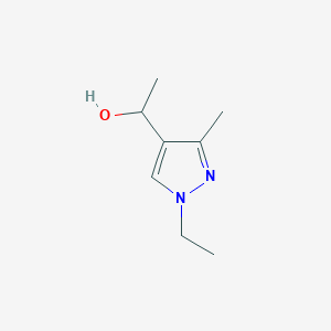 molecular formula C8H14N2O B7763213 1-(1-ethyl-3-methyl-1H-pyrazol-4-yl)ethanol 