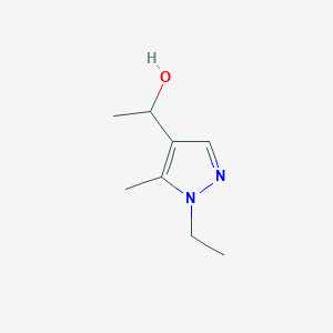 molecular formula C8H14N2O B7763217 1-(1-ethyl-5-methyl-1H-pyrazol-4-yl)ethanol 