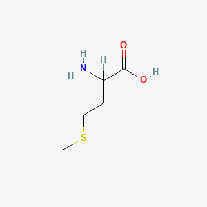 molecular formula C5H11NO2S<br>CH3S(CH2)2CH(NH2)COOH<br>C5H11NO2S B7763240 DL-蛋氨酸 CAS No. 26062-47-5