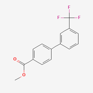 molecular formula C15H11F3O2 B7763255 Methyl 3'-(trifluoromethyl)[1,1'-biphenyl]-4-carboxylate 