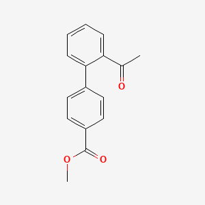 molecular formula C16H14O3 B7763269 Methyl 2'-acetyl[1,1'-biphenyl]-4-carboxylate 